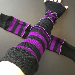 Jambières (Leg Warmers) Patchwork Réversibles - Taille Unique - Fabriqué Aux USA - Neuf Avec étiquettes